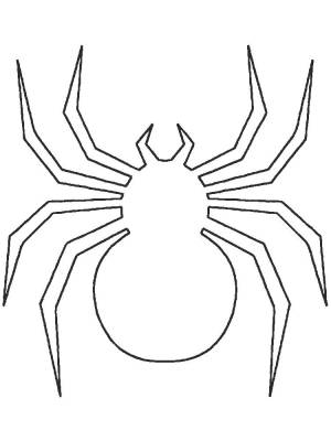 Раскраски паука, Раскраска паук Контур паука Паук