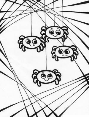 Раскраска Паук