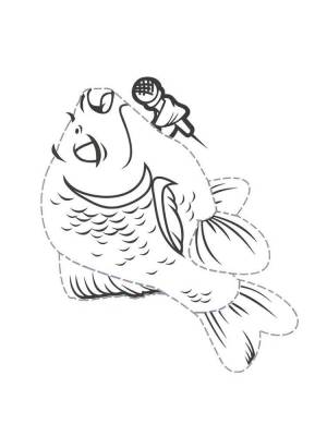 Раскраски Карась