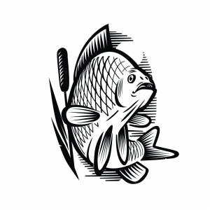 Карась раскраска для детей