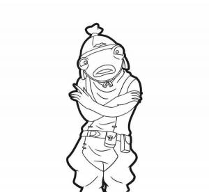 Раскраска фортнайт карась