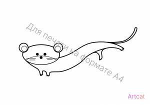 Раскраска «Хорёк»