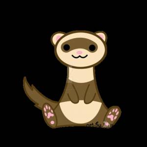 Хорек рисунок легкий