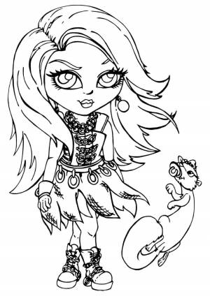 Раскраска хорек