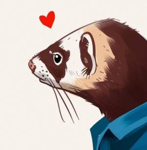 Мультяшный хорек