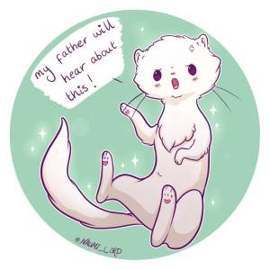 Хорек мультяшный рисунок