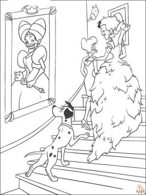 Раскраски 101 далматинец