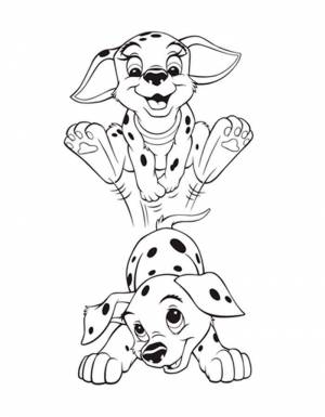 Раскраски 101 далматинец