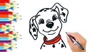 Как нарисовать ДАЛМАТИНЦА из мультика 101 далматинец