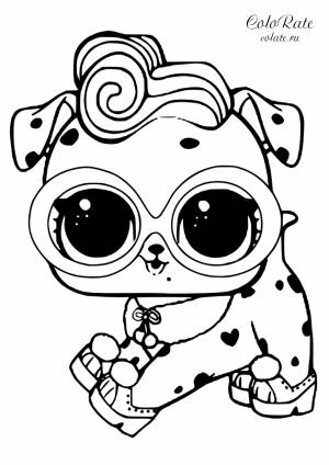 Раскраска LOL Pets Далматинец