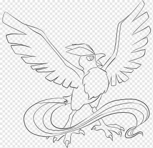 Articuno Drawing Раскраска Покемон Лугия, покемон, белый, фотография, монохромный png