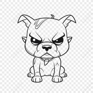 маленький бульдог рисунок собаки раскраски мультфильм наброски эскиз вектор, бульдог,хищник,рисование линий изображение_Фото номер 380528383_EPS Формат изображения_ru