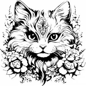 Раскраска кота