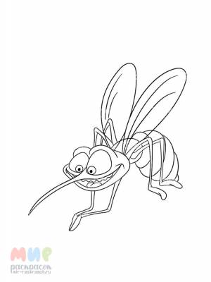 Раскраска Комар ночной кошмар