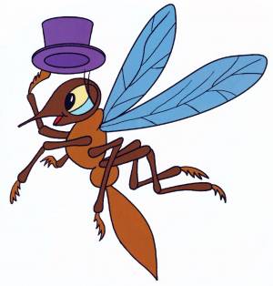 Комар рисунок детский