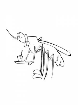 Раскраски Комар   в формате