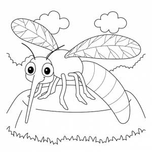 Раскраски комары животных для детей