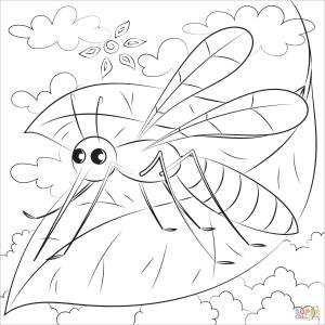 Раскраска комар