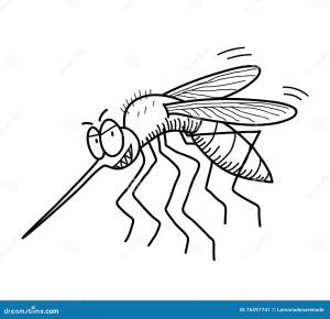 Как легко нарисовать комара
