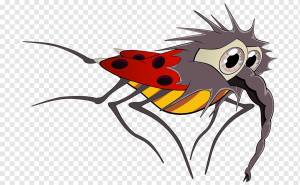 Насекомое Dessin animxe9 Светлый столик Иллюстрации, Мультяшный комар, мультипликационный персонаж, комиксы, нарисованный png