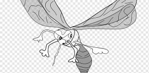 Кровососущие комары насекомых, мультяшный комар, рука, монохромный, голова png