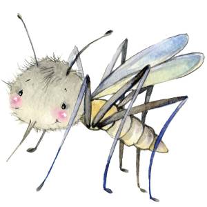 Комар мультяшный рисунок