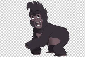 Керчак Терк Тантор The Walt Disney Company Тарзан, горилла, млекопитающее, животные, кошка png