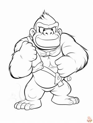 Раскраски Donkey Kong
