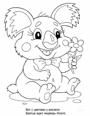 Раскраска Коала