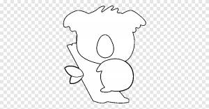 Koala Folk Art Книжка-раскраска Медвежонок, коала, угол, белый png