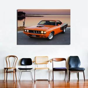 Плакат Plymouth Barracuda для мышечной машины, холст, ткань, печать, живопись, настенные художественные картины для декора гостиной