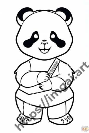 Раскраска panda