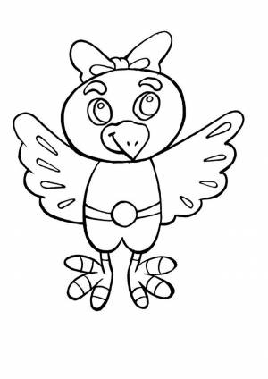 Раскраска Ворона