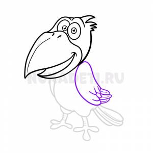 Как нарисовать ворону