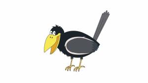 Как нарисовать ворону