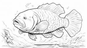 книжки-раскраски морж с золотой рыбкой