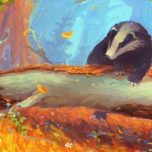 Рисунок барсук для детей