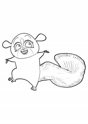 Раскраски, лемур