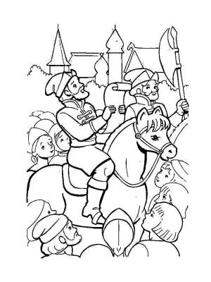 Раскраски Раскраска Сказка о царе салтане сказка о царе салтане детские