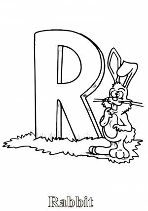 Раскраска буква R