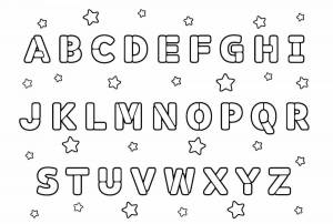 Раскраски Английский алфавит для детей