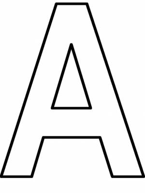 Буквы английского алфавита а4