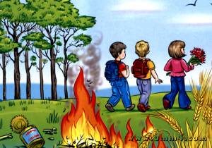 Детская шалость с огнем может стать причиной пожара!»