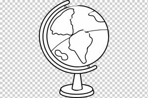 Глобус Книжка-раскраска Мир Земли Рисунок, глобус, Разное, белый, ребенок png