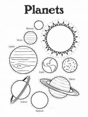Раскраски Солнечная система 4 класс