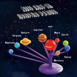 Модель Солнечной системы, игрушки «сделай сам», детская Наука и технологии, обучающая солнечная система, планета, обучающая сборка, раскраска, обучающая игрушка