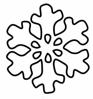 Шаблон для вырезания «Снежинка»