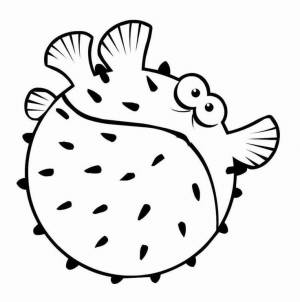 Раскраски рыбок для детей 3-4 лет