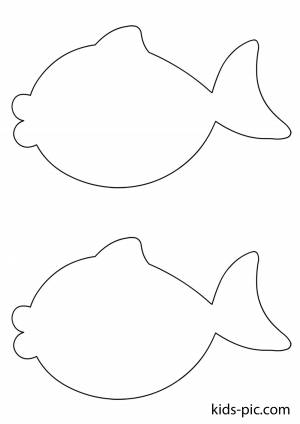 Шаблон Рыбки Для Вырезания Из Бумаги