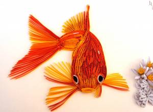 Оригами золотая рыбка из бумаги своими руками